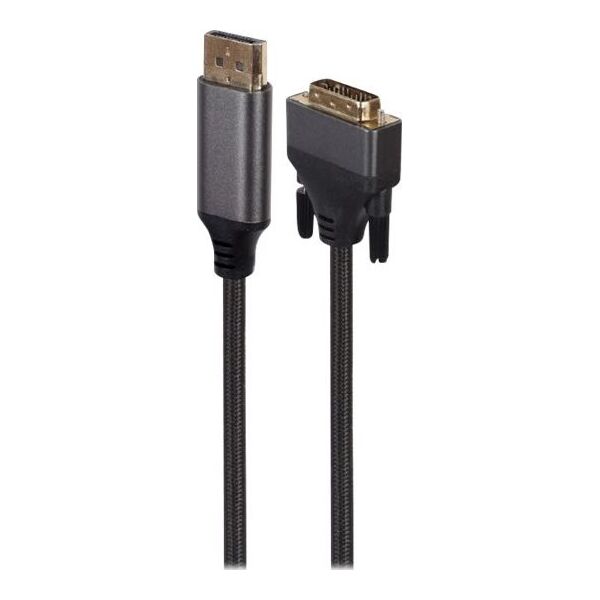 Kabel Gembird DisplayPort - DVI-D 1.8m czarny (CC-DPM-DVIM-4K-6)
