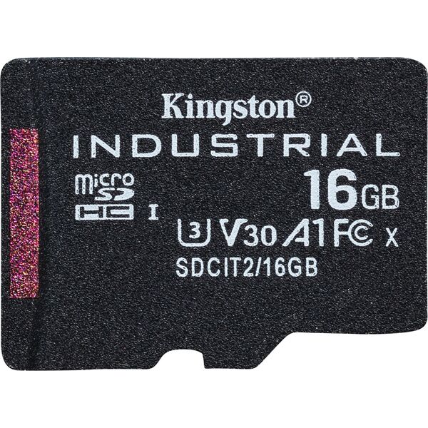 Karta Kingston Industrial MicroSDHC 16 GB Class 10 UHS-I/U3 A1 V30 (SDCIT2/16GBSP)