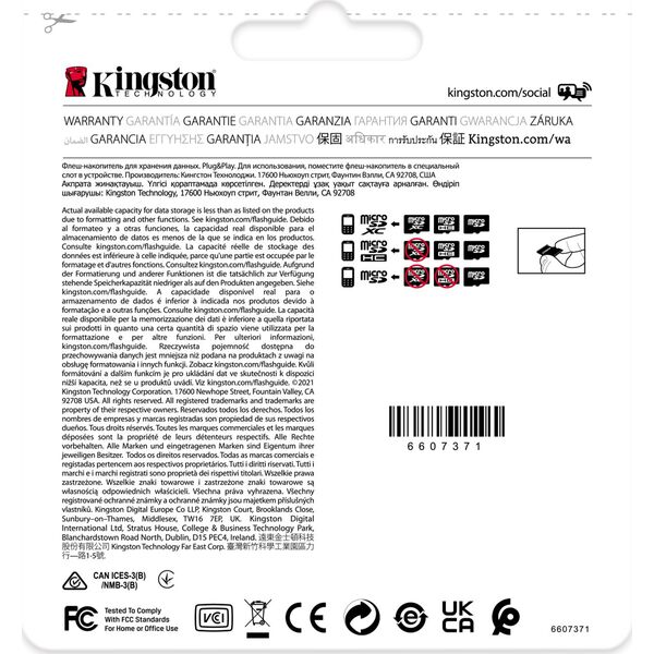 Karta Kingston Industrial MicroSDHC 16 GB Class 10 UHS-I/U3 A1 V30 (SDCIT2/16GBSP)