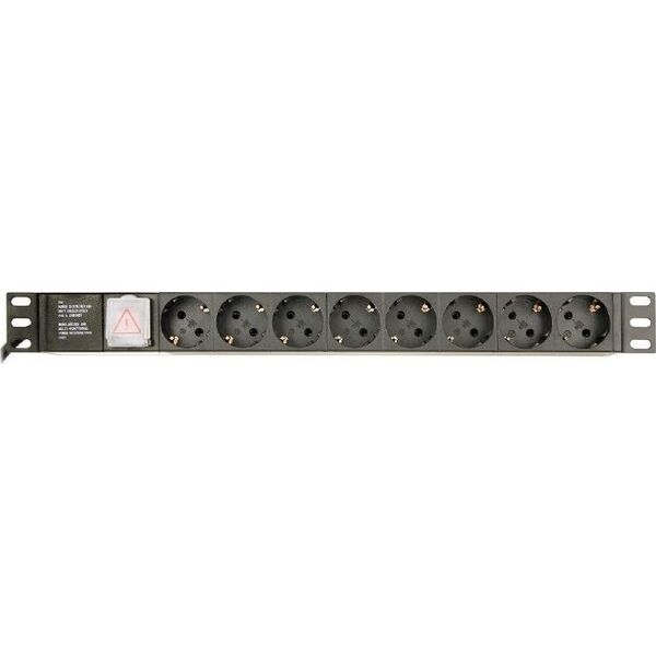 Gembird Listwa zasilająca rack 8x Schuko z wtykiem C14 3m (EG-PDU-014-C14)