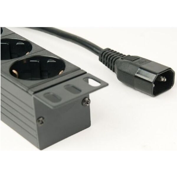 Gembird Listwa zasilająca rack 8x Schuko z wtykiem C14 3m (EG-PDU-014-C14)