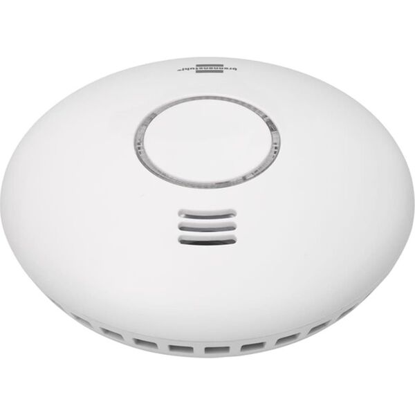 Brennenstuhl Czujnik dymu i ciepła sterowany za pomocą WiFi, biały WRHM01