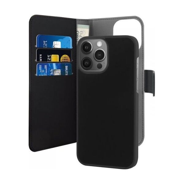 Puro Etui PURO Wallet Detachable 2w1 Apple iPhone 13 Pro Max (czarny)
