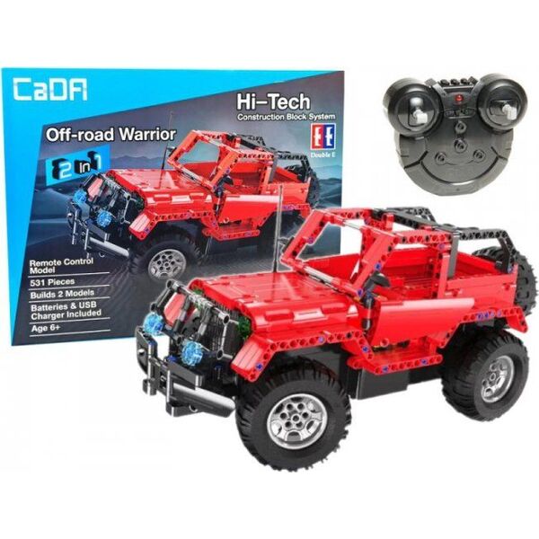 Lean Sport Klocki Konstrukcyjne Jeep Zdalnie Sterowany CADA 2.4G 531 Elementów