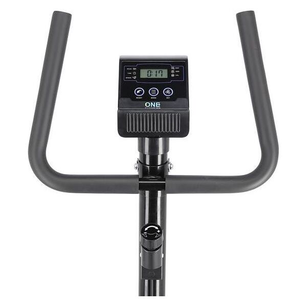 Rower stacjonarny One Fitness treningowy mechaniczny RW3011 czarno-biały