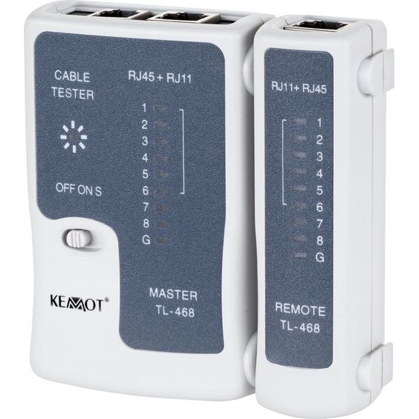 Kemot Tester do kabli RJ45 / RJ11 TL-468 (NAR0167)