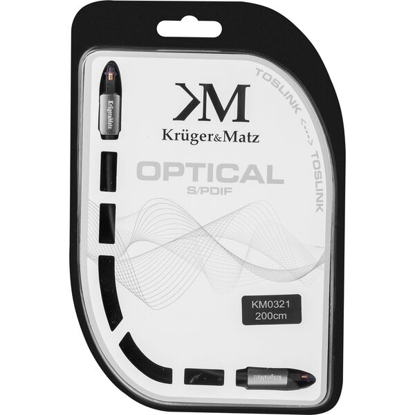 Kabel Kruger&Matz Toslink - Toslink 2m czarny (KM0321)
