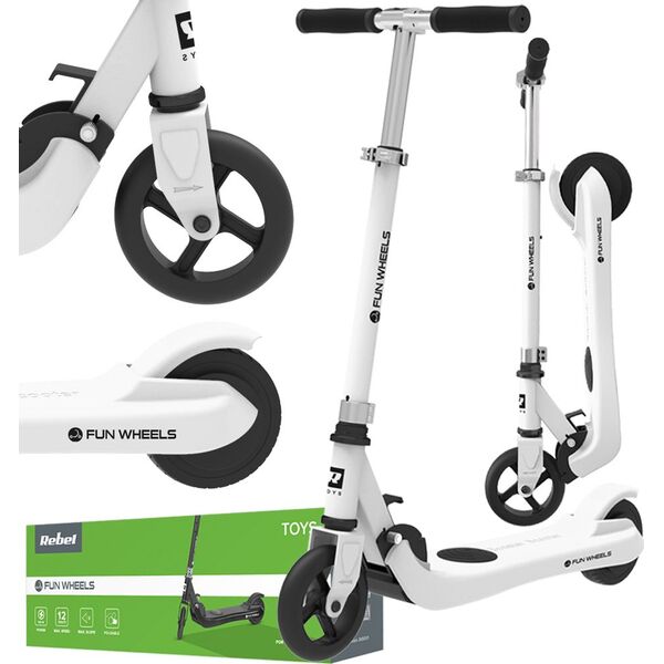 Hulajnoga elektryczna Rebel Fun Wheels biała
