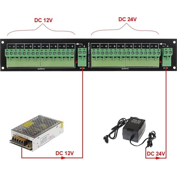 Delta Rozgałęźnik zasilania 16x wyjście DC (LZ-16/R)