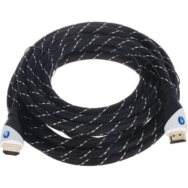 Kabel HDMI - HDMI 5m srebrny (HDMI-5.0-PP)