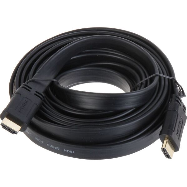 Kabel HDMI - HDMI 5m czarny (HDMI-5.0-FL)