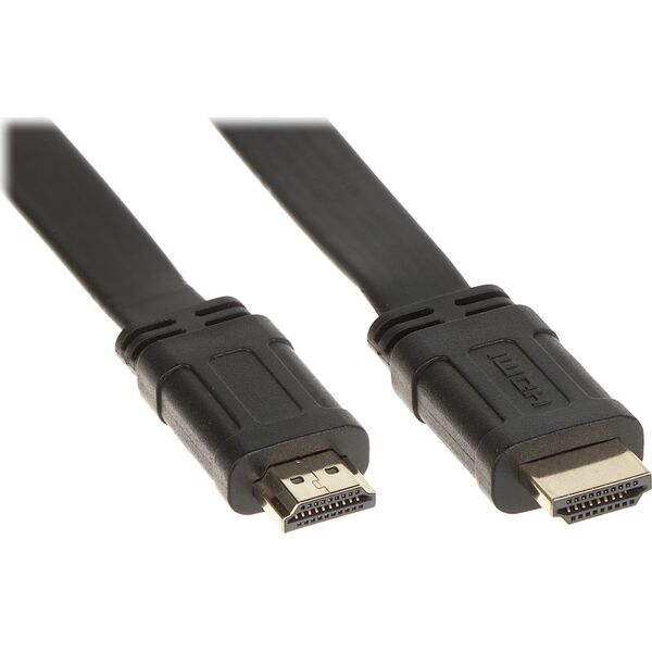 Kabel HDMI - HDMI 5m czarny (HDMI-5.0-FL)