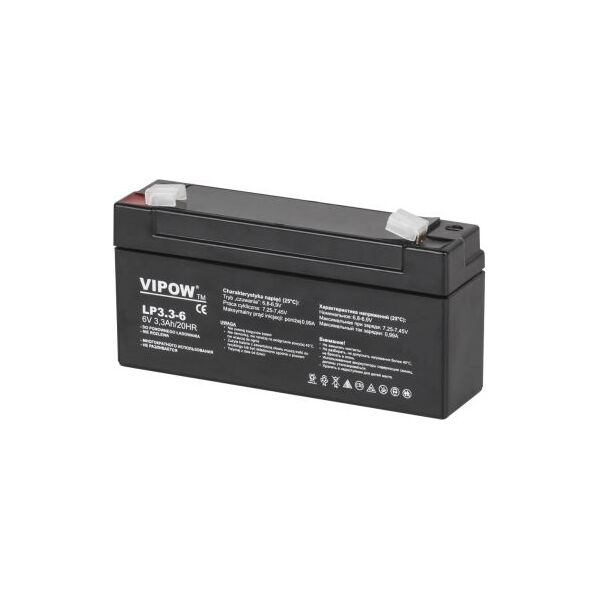 Vipow Akumulator żelowy 6 V / 3,3 Ah (BAT0205)