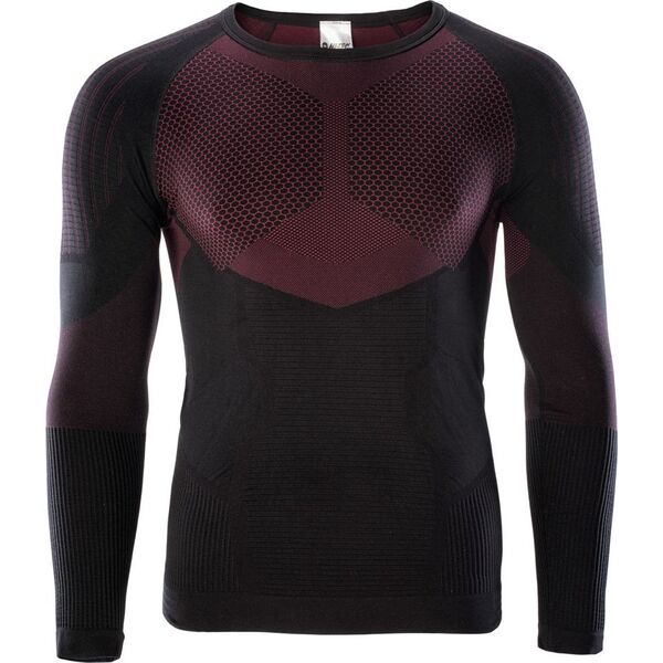 Hi-Tec Bielizna termoaktywna męska bluza Hino Top czarno-czerwony rozmiar XL/XXL