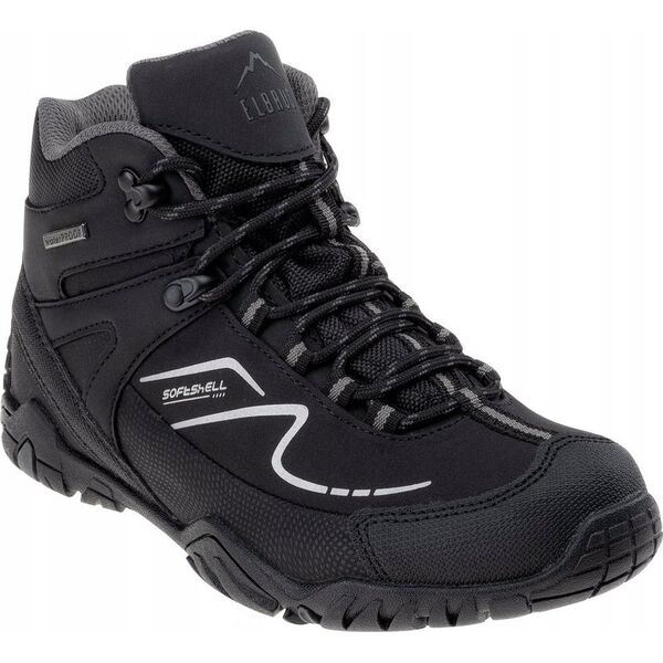 Elbrus BUTY WYSOKIE MAASH MID WP TEEN BLACK/DARK GREY 36