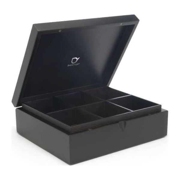 Bredemeijer Bredemeijer Tea Bag Box with 6 Compartments, black 184006