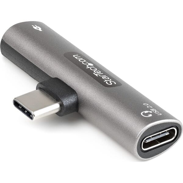 Adapter USB StarTech USB-C - USB-C x2 Srebrny  (CDP2CAPDM)