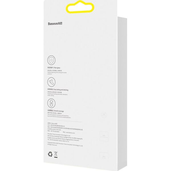 Baseus Baseus szkło hartowane na cały aparat Apple iPhone 13/13 mini [2 PACK]