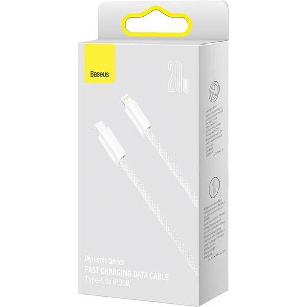 Kabel USB Baseus USB-C - Lightning 2 m Biały (BSU3062WHT)