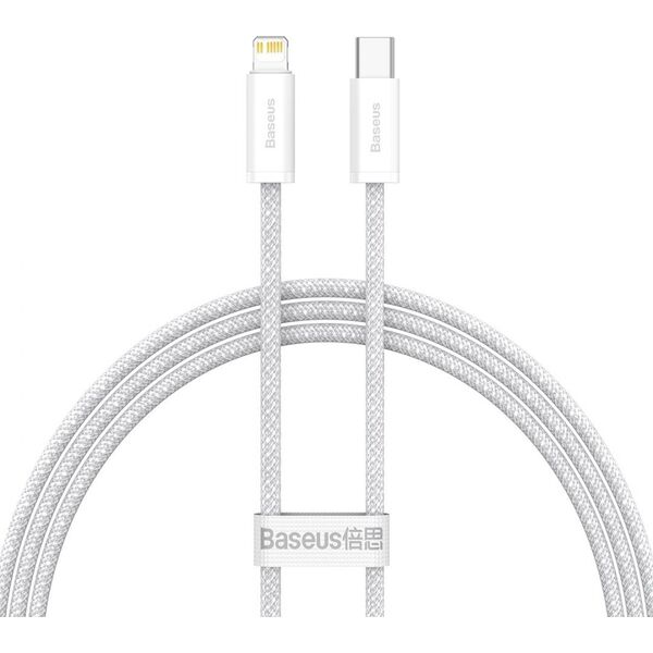 Kabel USB Baseus USB-C - Lightning 1 m Biały (BSU3071WHT)
