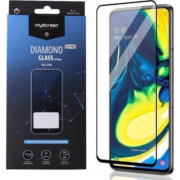 MyScreen Protector Samsung Galaxy A71 5G - Szkło hartowane na lekko zaokrąglone ekrany DIAMOND GLASS LITE edge FULL GLUE