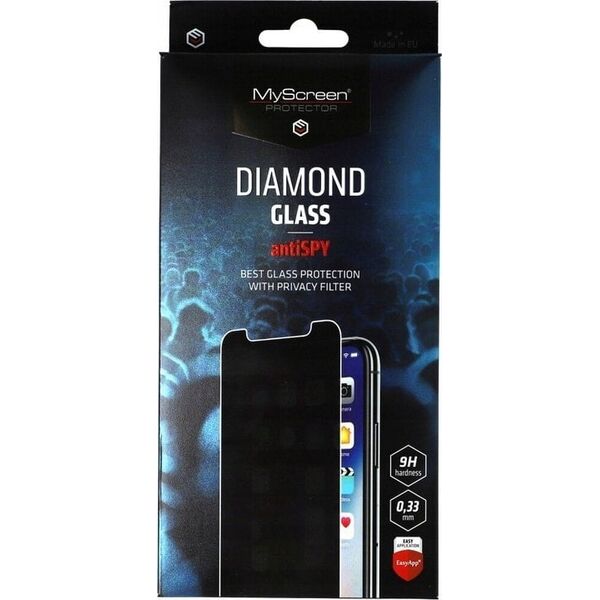 MyScreen Protector Apple iPhone 12 Pro Max 6.7" - Szkło hartowane z filtrem prywatności MyScreen DIAMOND GLASS AntiSPY