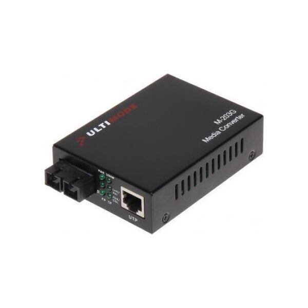 Konwerter światłowodowy Ultimode MEDIA KONWERTER JEDNOMODOWY M-203G ULTIMODE