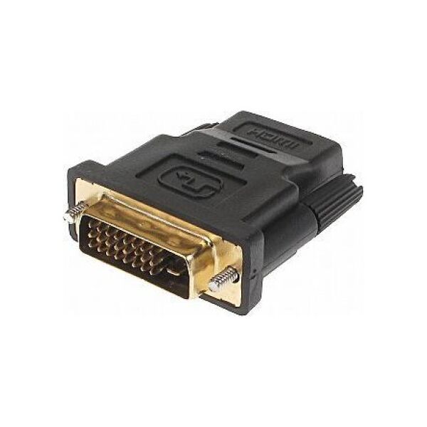 Adapter AV HDMI - DVI-D czarny (HDMI-DVI)