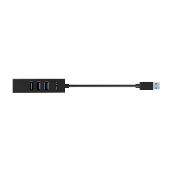 HUB USB Icy Box 1x RJ-45  + 3x USB-A 3.2 Gen1 (IB-HUB1419-LAN)