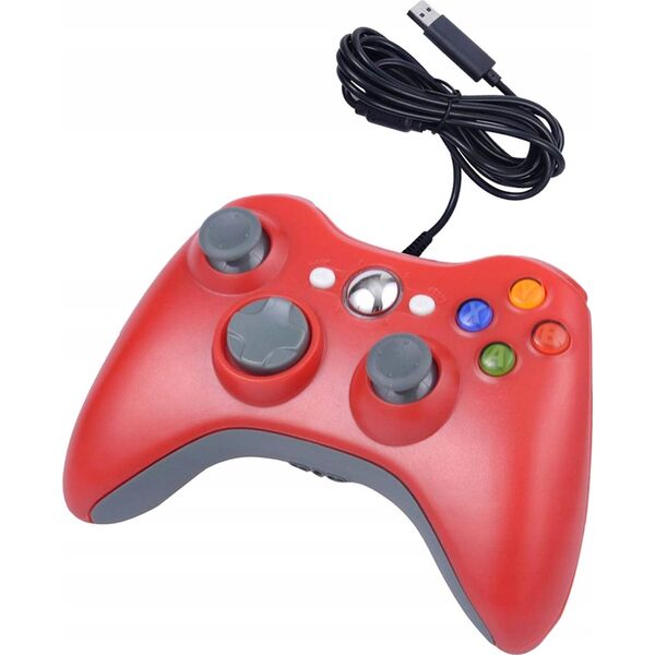 Pad Aptel Dual Shock do Xbox 360 czerwony (KX13C)