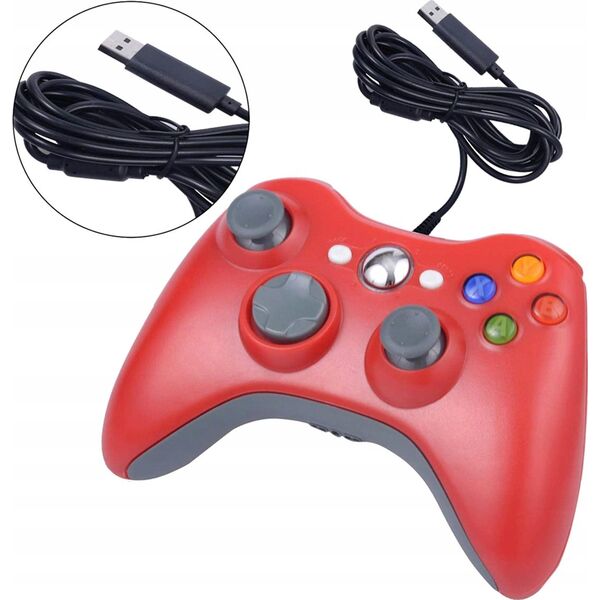 Pad Aptel Dual Shock do Xbox 360 czerwony (KX13C)