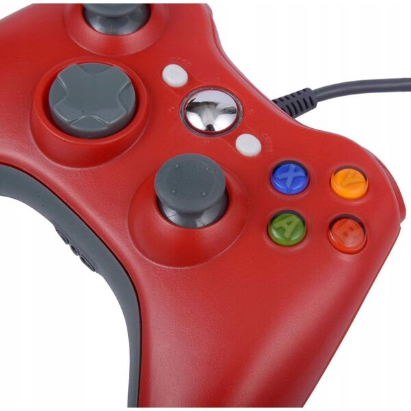 Pad Aptel Dual Shock do Xbox 360 czerwony (KX13C)