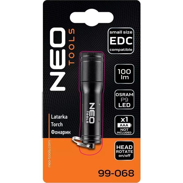 Latarka Neo Latarka bateryjna mini 100 lm Osram P9 LED 99-068