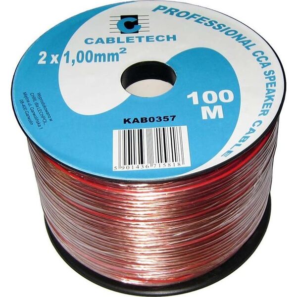 Przewód Cabletech Kabel głośnikowy CCA 1.0mm