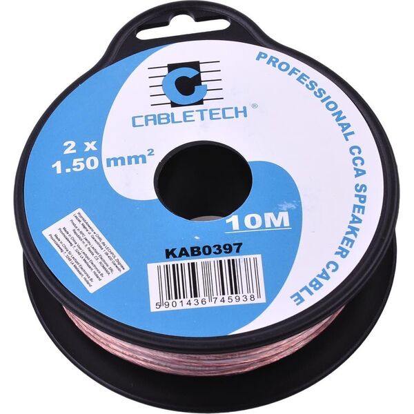 Przewód Cabletech Kabel głośnikowy CCA 1.5mm 10M