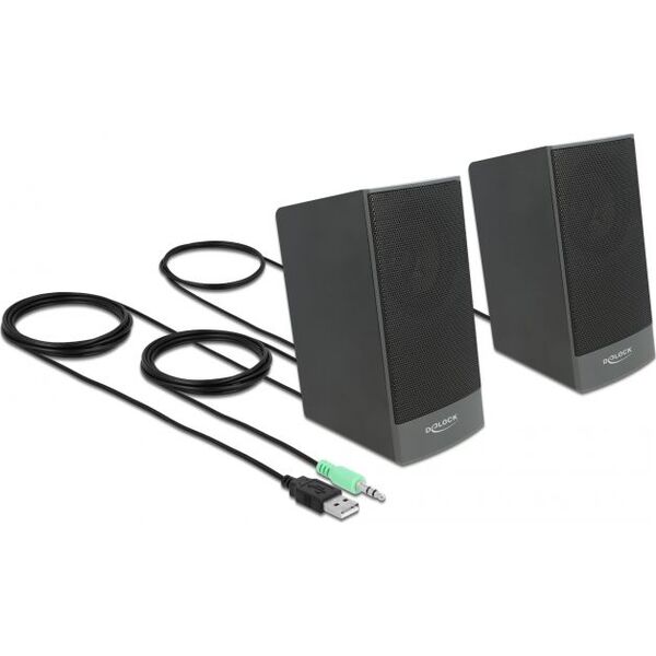 Głośniki komputerowe Delock Stereo 2.0 PC (27001)