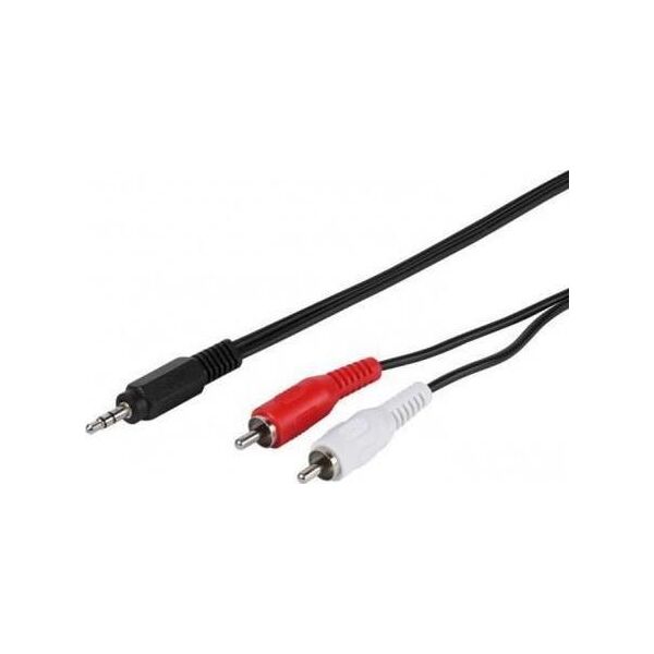 Kabel Vivanco Jack 3.5mm - RCA (Cinch) x2 1.5m czarny