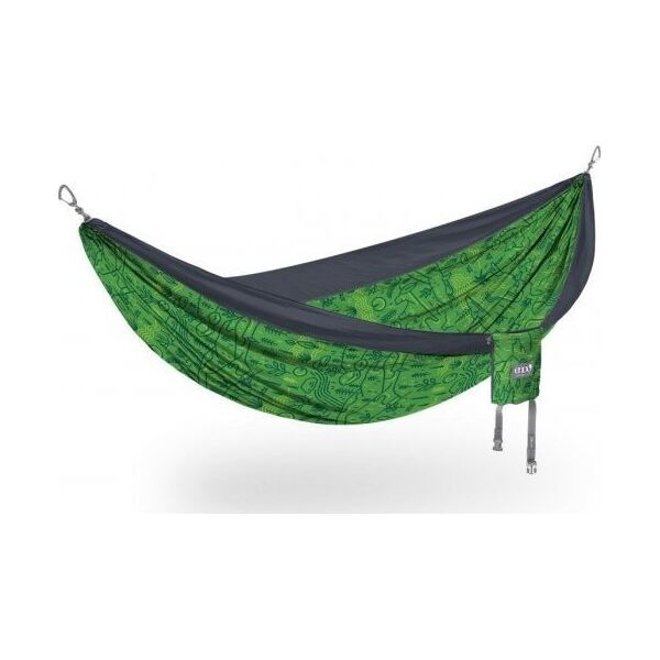 Eno DoubleNest Print - Giving Back, Outside LNT/ Charcoal