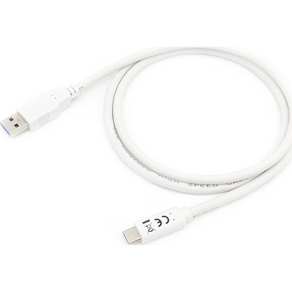 Kabel USB Equip USB-A - USB-C 1 m Biały (128364)