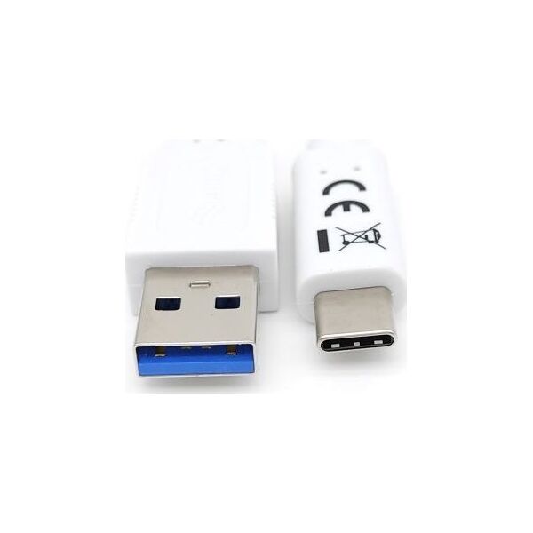 Kabel USB Equip USB-A - USB-C 1 m Biały (128364)