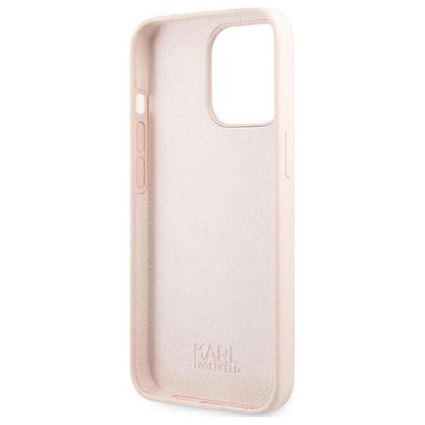 Karl Lagerfeld Karl Lagerfeld KLHMP13LSSKCI iPhone 13 Pro / 13 6,1" hardcase jasnoróżowy/light pink Silicone Ikonik Karl & Choupette Magsafe