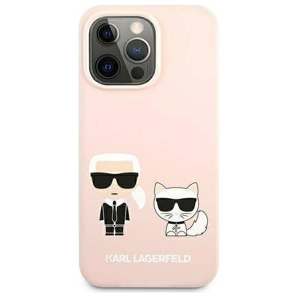 Karl Lagerfeld Karl Lagerfeld KLHMP13XSSKCI iPhone 13 Pro Max 6,7" hardcase jasnoróżowy/light pink Silicone Ikonik Karl & Choupette Magsafe