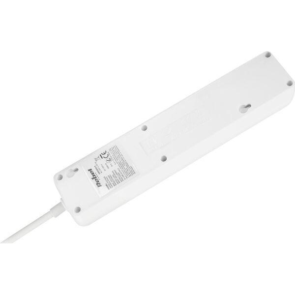 Listwa zasilająca Rebel Przedłużacz sieciowy Rebel 3 gniazda + 2 gniazda USB z wyłącznikiem - 1.5m
