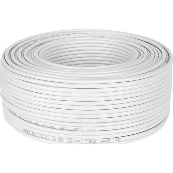 Cabletech Kabel koncentryczny 3c 2v biały