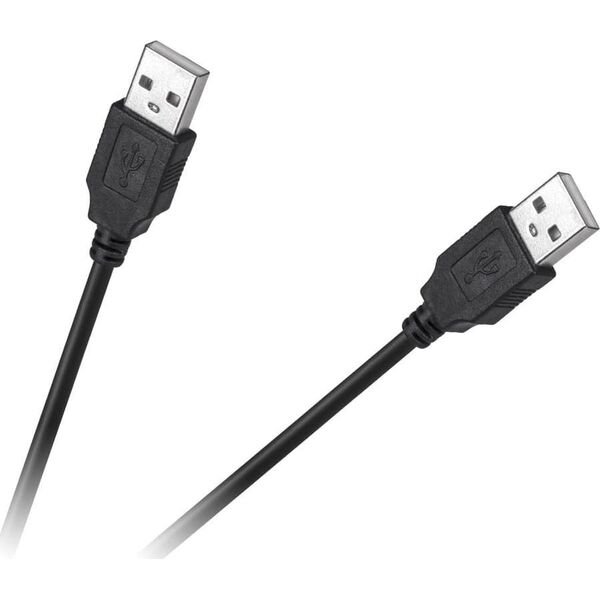 Kabel USB Cabletech USB-A - USB-A 1 m Czarny (KPO4012-1.0)