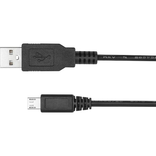 Kabel USB Kruger&Matz USB-A - microUSB 1 m Czarny (KM0359)