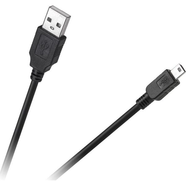 Kabel USB Cabletech USB-A - miniUSB Czarny (KPO3889-2)