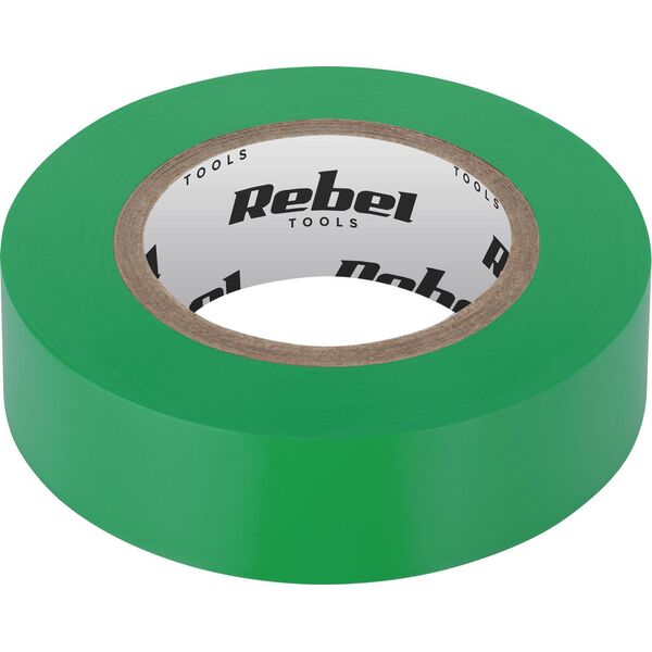 Rebel Taśma izolacyjna klejąca REBEL (0,13 mm x 19 mm x 10 yd) zielona