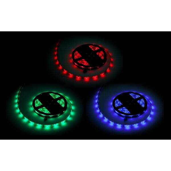 Taśma LED Rebel Sznur diodowy 5m Rebel RGB(150x5050 SMD), wodoodporny -- białe PCB