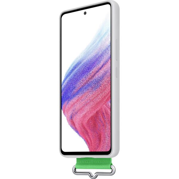 Samsung Samsung EF-GA536TWEGWW Silicone Cover with Strap for Samsung Galaxy A53 White